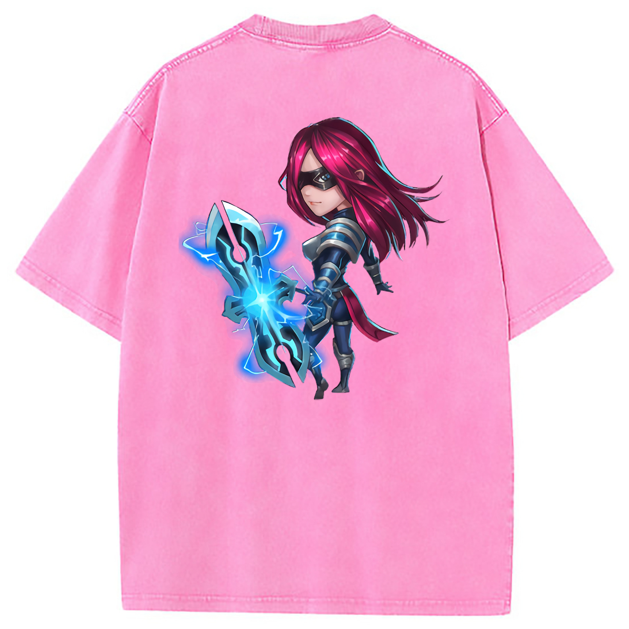 （画像用） リーグ・オブ・レジェンド League of Legends LOL 綿100% ヴィンテージ風 半袖Tシャツ（背面プリント）